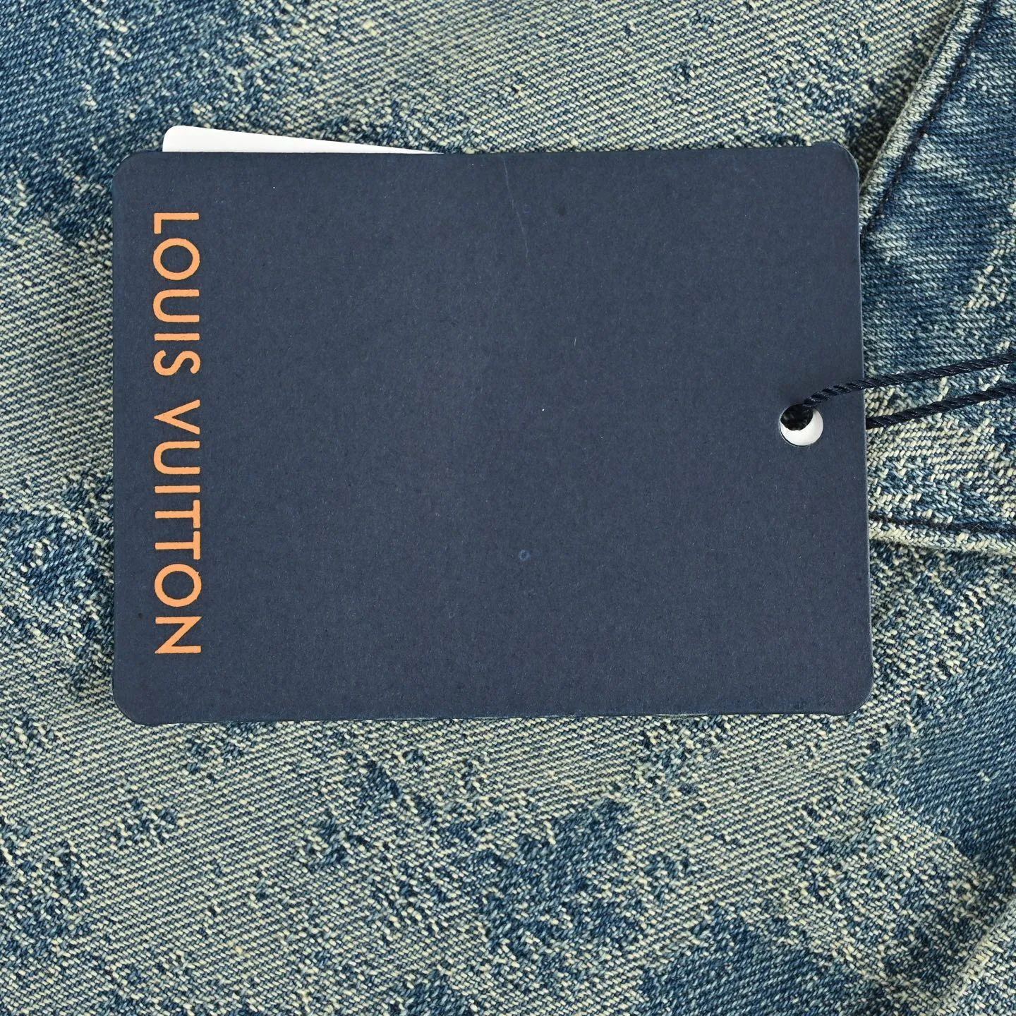 Louis Vuitton/Louis Vuitton presbyopic logo gradient denim short-sleeved shirt